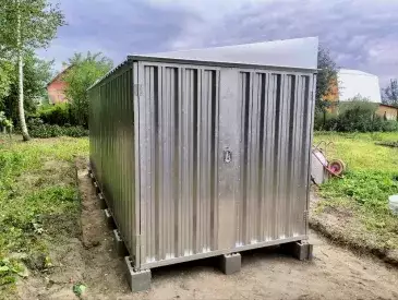 Контейнер для хранения 6 м в цинковом цвете в пос. Цюрупы, Воскресенский р-н, МО