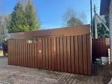 Хозблок для квадроцикла, велосипедов, лодки и прочей техники в расцветке "под дерево" в дер. Маклаково, Талдомский г.о, МО