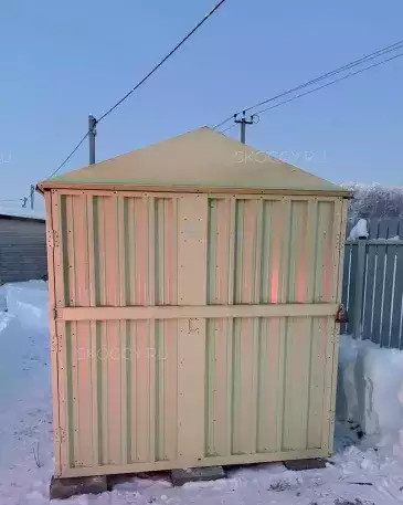 Гараж для квадроцикла в цвете "слоновая кость" в СТ Молдавский хуторок, Заокский р-н, Тульская обл.